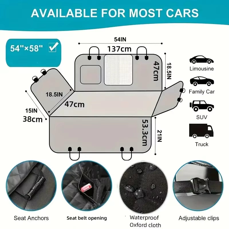 PawGuard Waterproof Backseat Cover